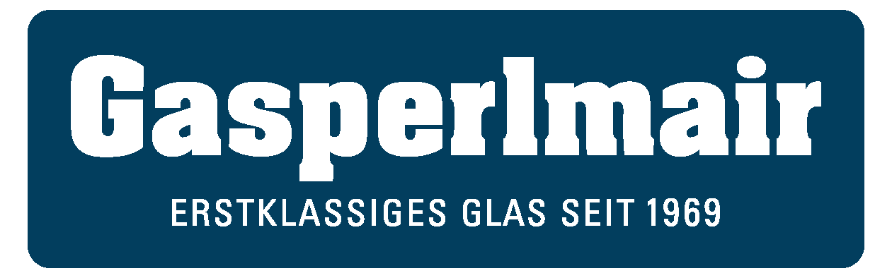 Logo: Gasperlmair Erstklassiges Glas seit 1969.